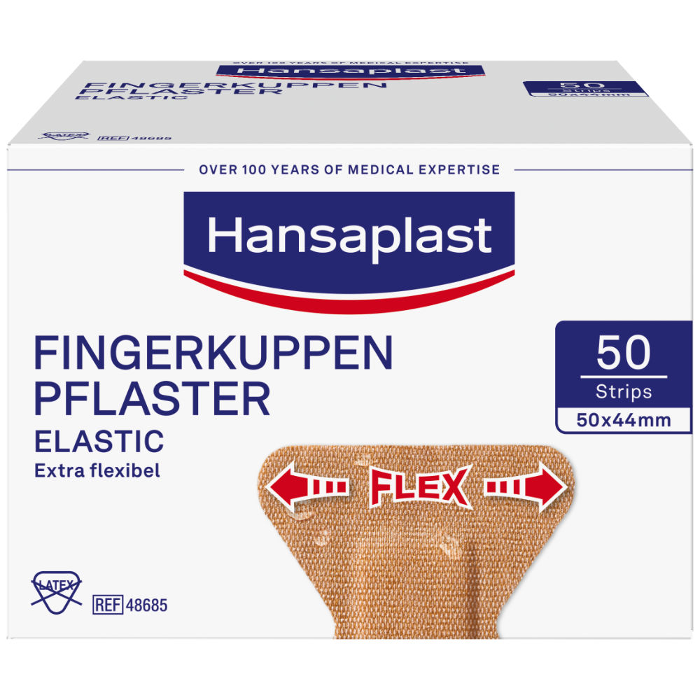 Hansaplast FINGERKUPPEN PFLASTER ELASTIC 50x44mm 50 St Pflaster
