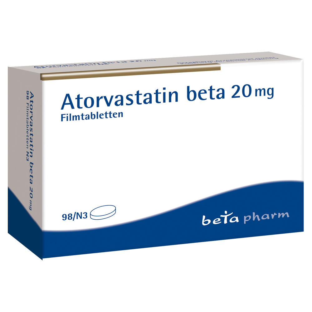Atorvastatin beta 20mg 98 St Filmtabletten