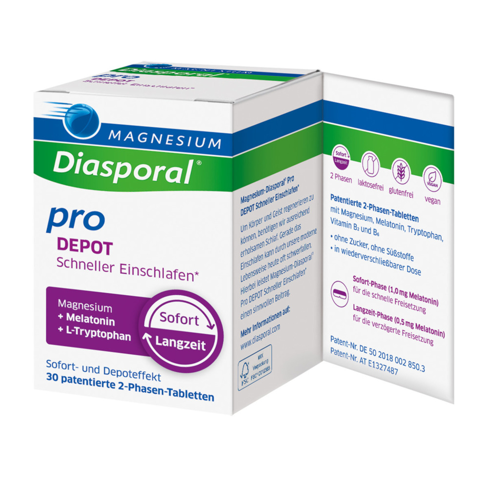 Magnesium Diasporal pro Depot schneller Einschlafen 30 St Tabletten