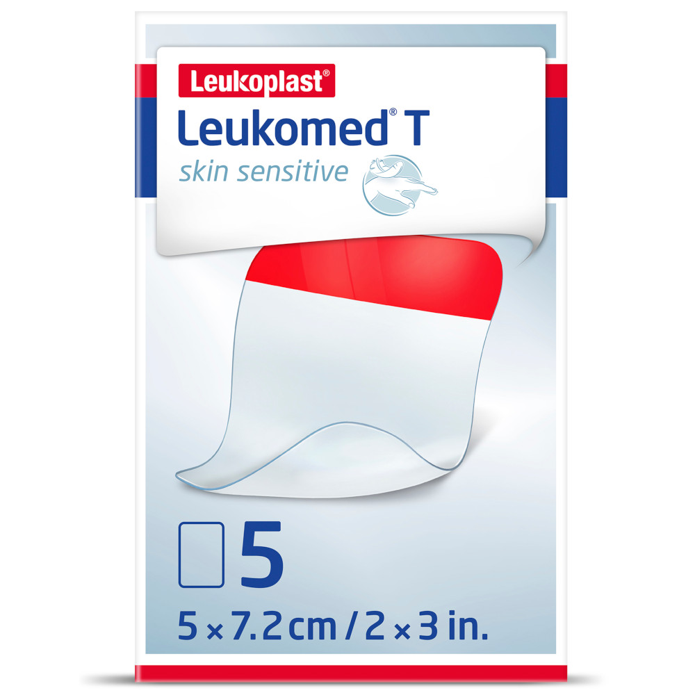Leukomed T skin sensitive transparenter Folienverband 5 x 7,2 cm 5 St Pflaster