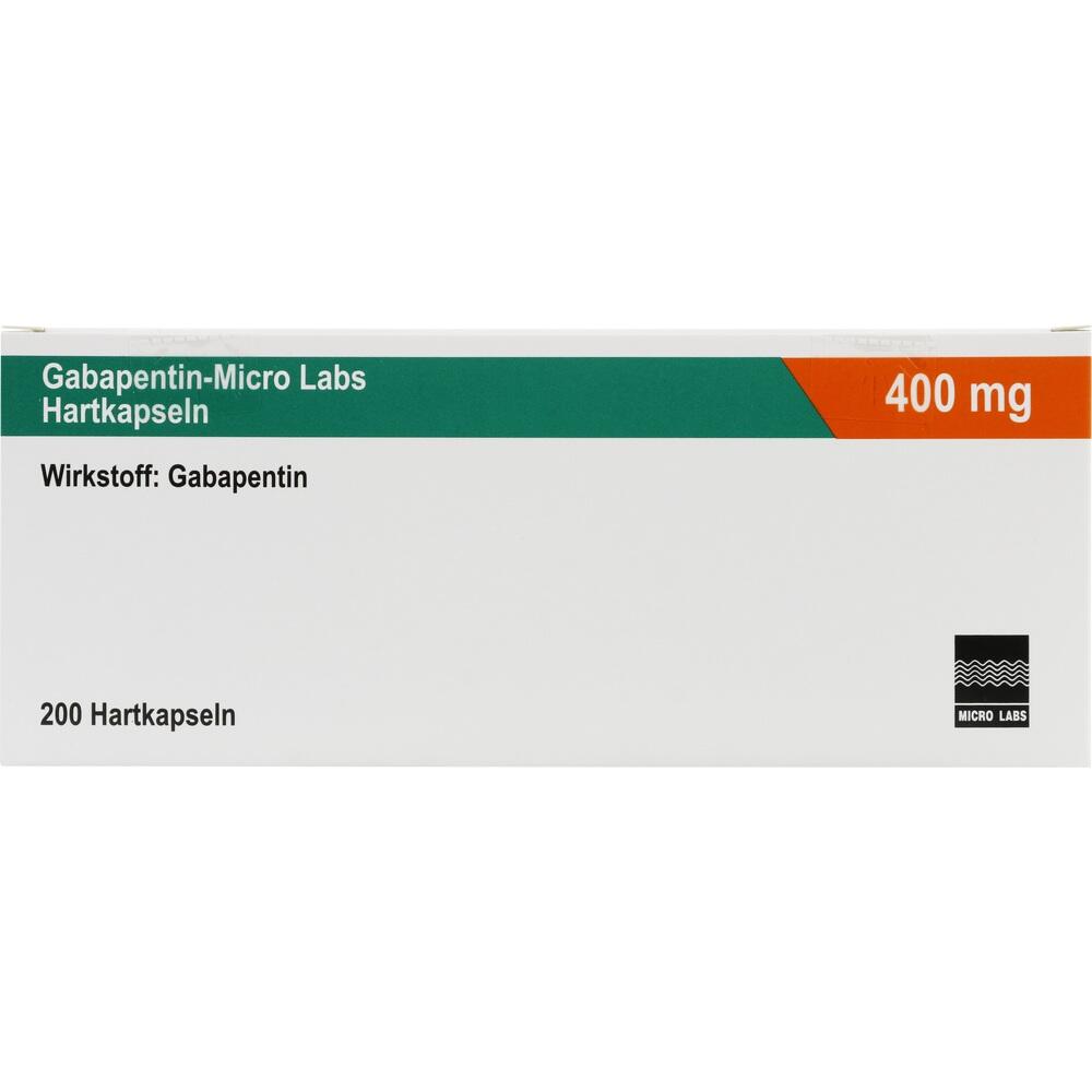 Gabapentin-Micro Labs 400mg 200 St Hartkapseln