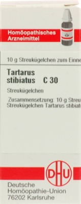 TARTARUS STIBIATUS C 30 Globuli 10 g Globuli