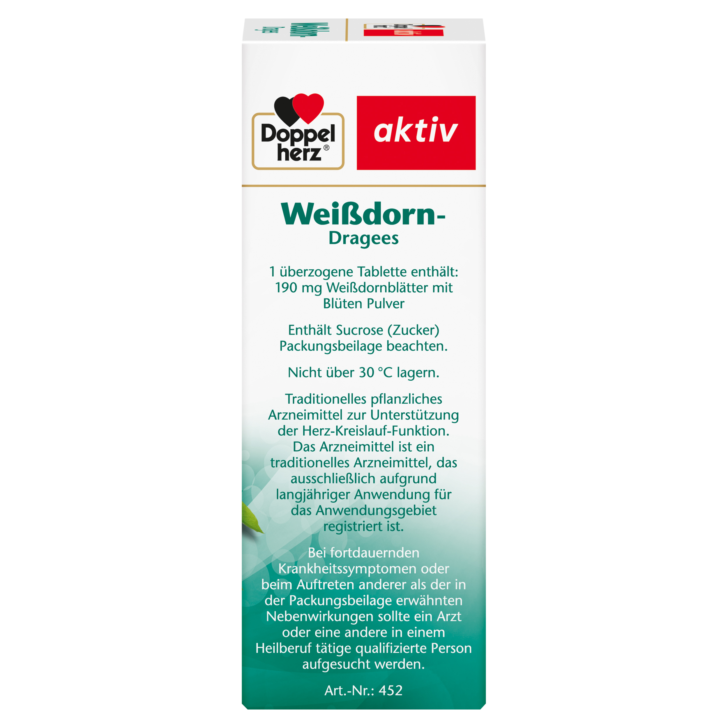 Doppelherz aktiv Weißdorn-Dragees 90 St Überzogene Tabletten