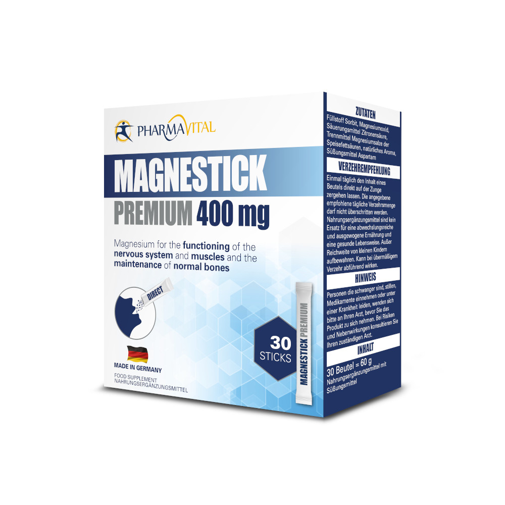 MAGNESTICK PREMIUM 400mg 30 St Pulver