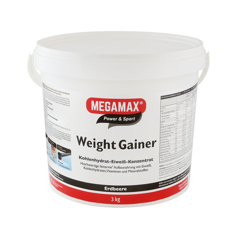 WEIGHT GAINER Megamax Erdbeere Pulver 3000 g Pulver