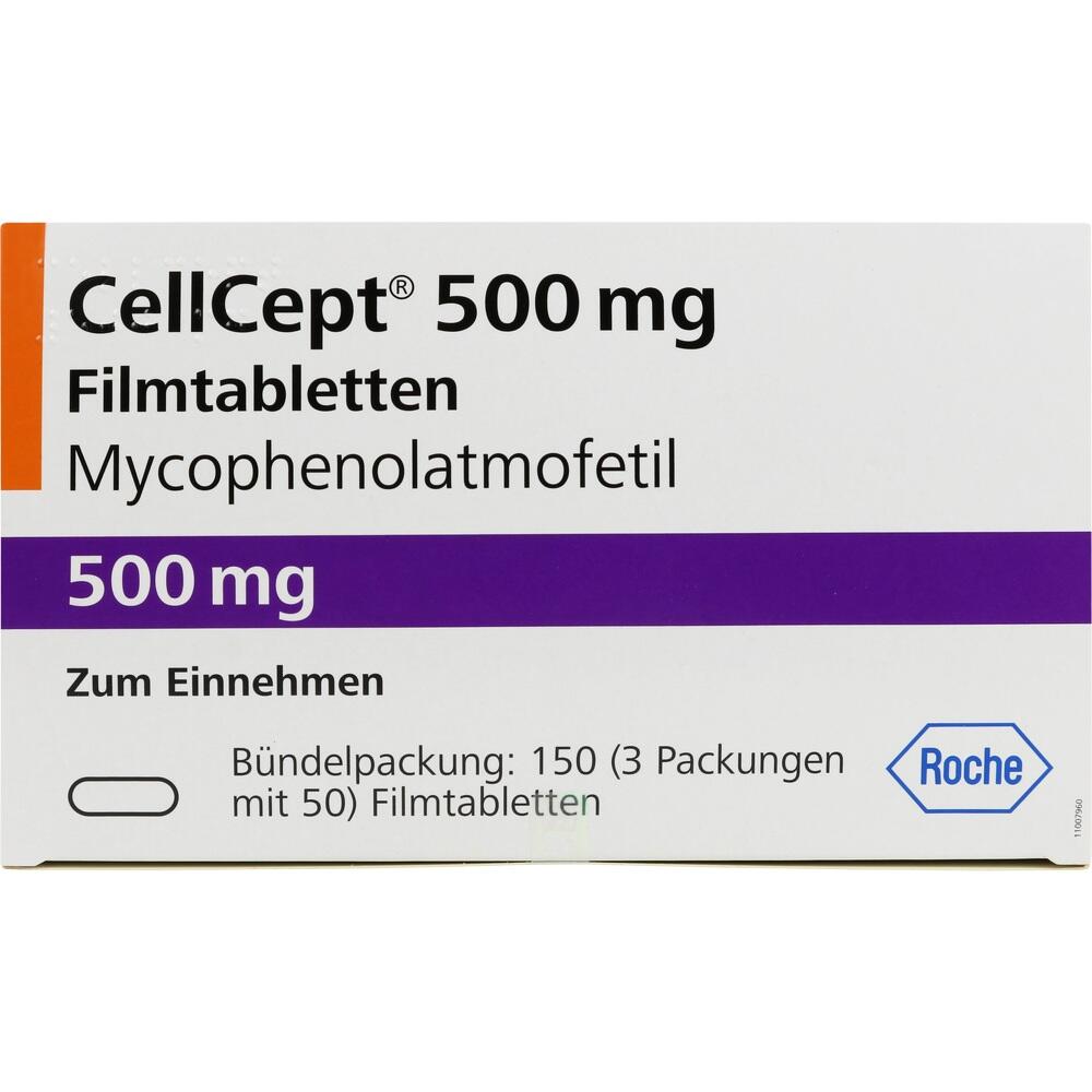 CELLCEPT 500 mg Filmtabletten 150 St Filmtabletten