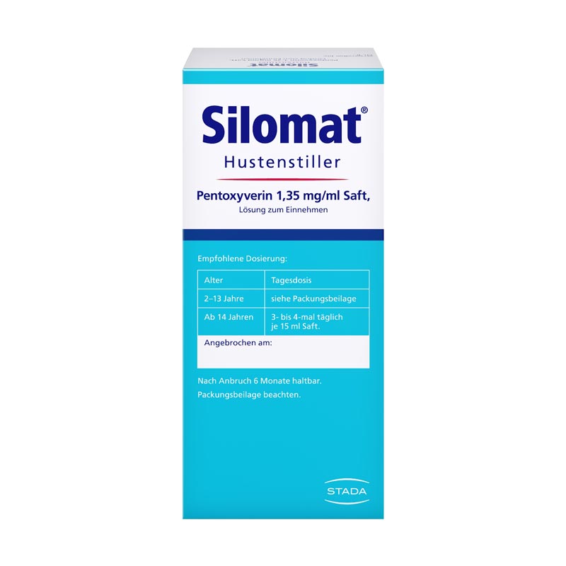 Silomat Hustenstiller Pentoxyverin 1,35mg/ml Saft  100 ml Lösung zum Einnehmen