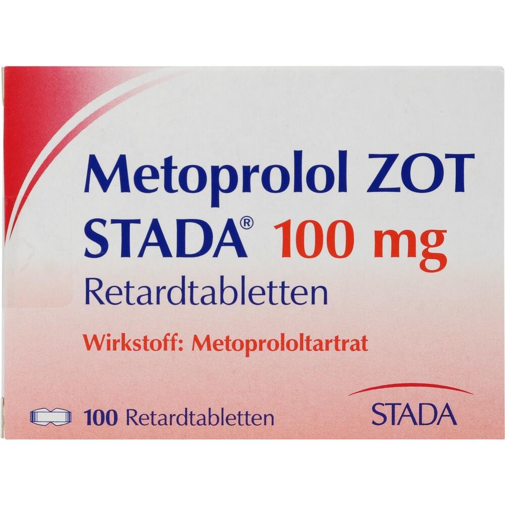 Metoprolol ZOT STADA 100mg 100 St Retard-Tabletten