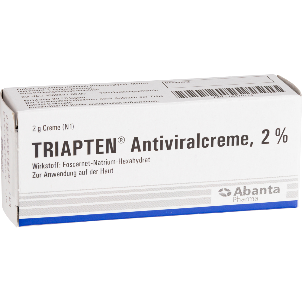 Triapten Antiviralcreme 2 g Creme