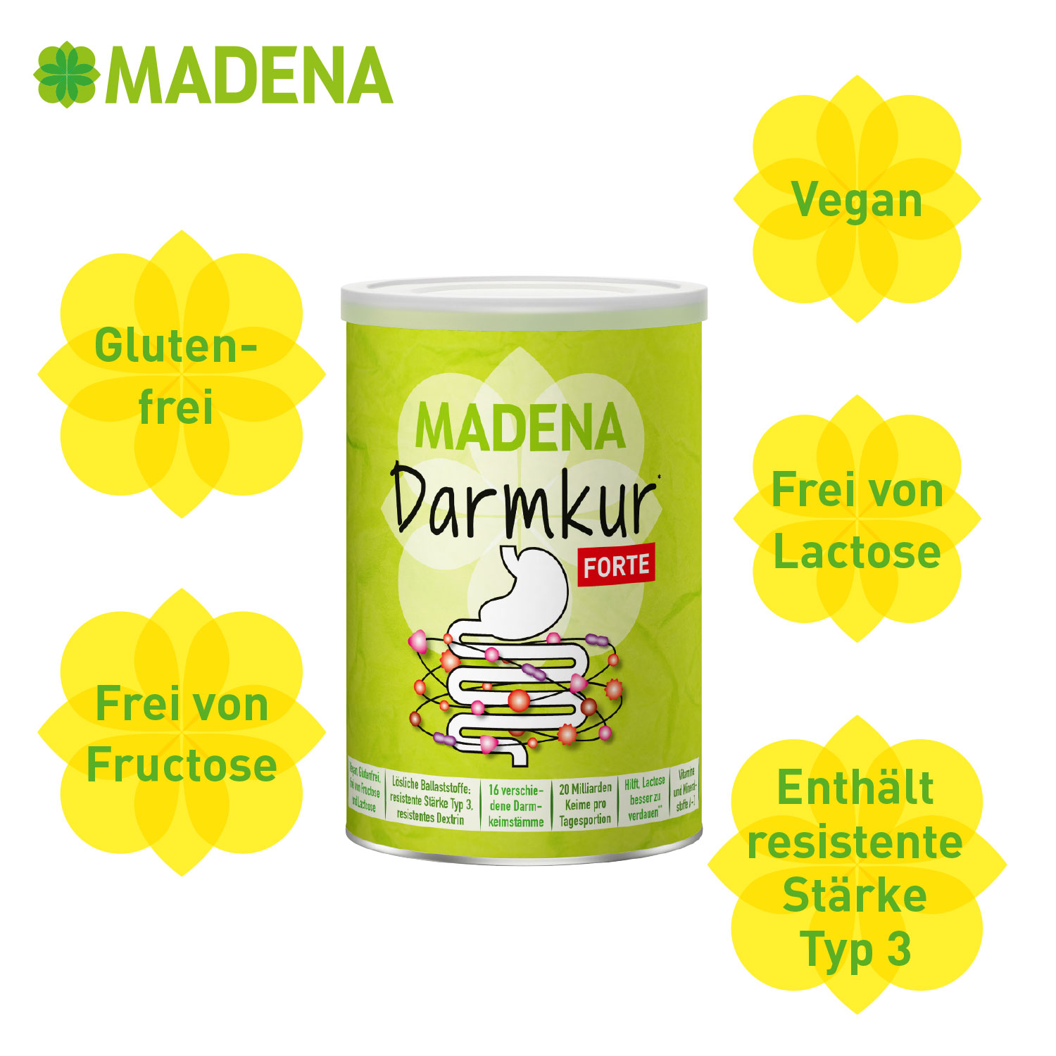 MADENA Darmkur FORTE 600 g Pulver