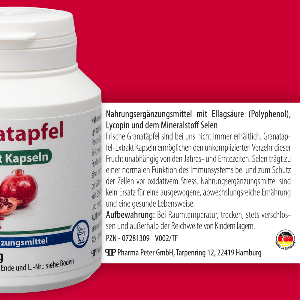 GRANATAPFEL EXTRAKT Kapseln 90 St Kapseln