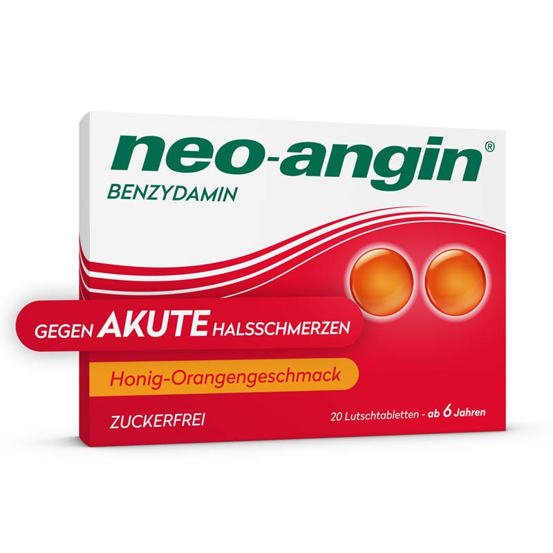 neo-angin BENZYDAMIN gegen AKUTE Halsschmerzen 20 St Lutschtabletten