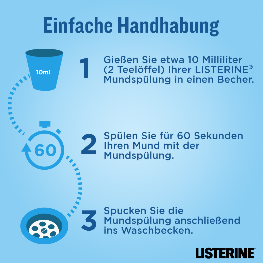 LISTERINE Advanced White Milder Geschmack  500 ml Lösung