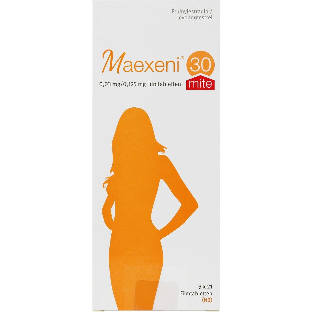 Maexeni 30 mite 0,03mg/0,125mg 3X21 St Filmtabletten