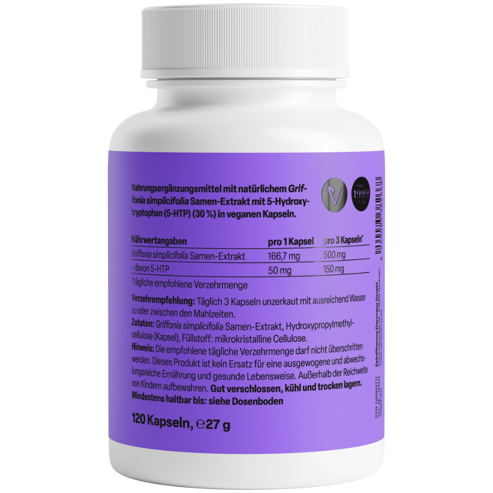 Zein PHARMA Griffonia simplicifolia 5-HTP 50 mg 120 St Kapseln