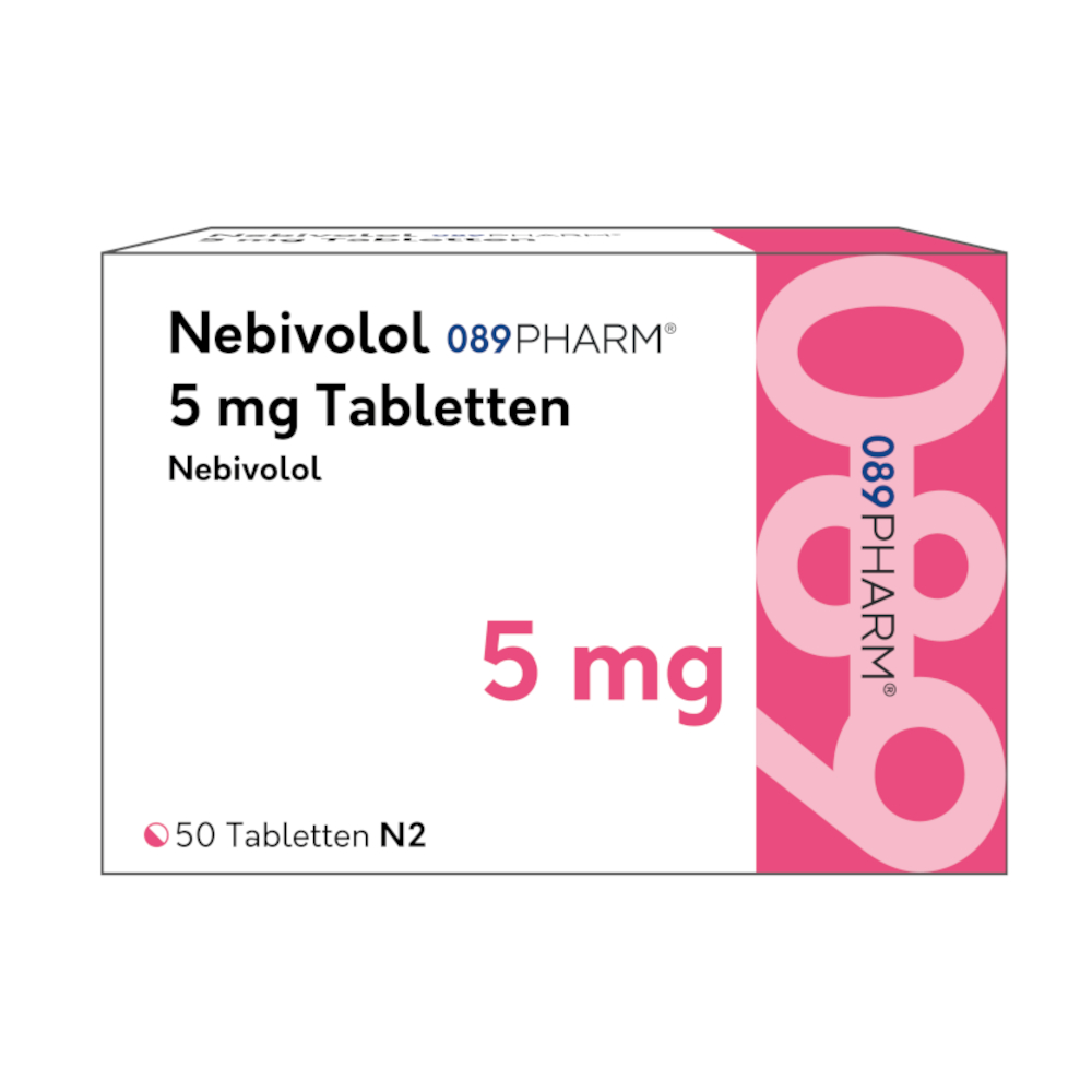 Nebivolol 089PHARM 5 mg 50 St Tabletten