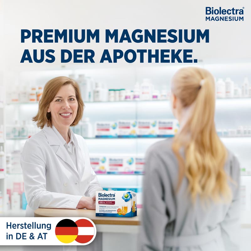Biolectra MAGNESIUM 486 mg INTENS 40 St Pulver zur Herstellung einer Lösung zum Einnehmen