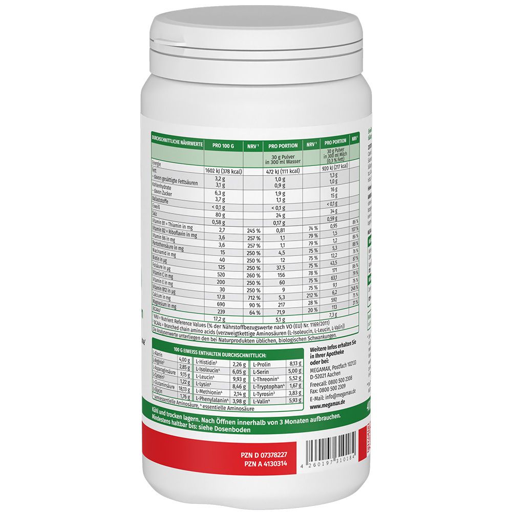 EIWEISS 100 Erdbeer Megamax Pulver 400 g Pulver