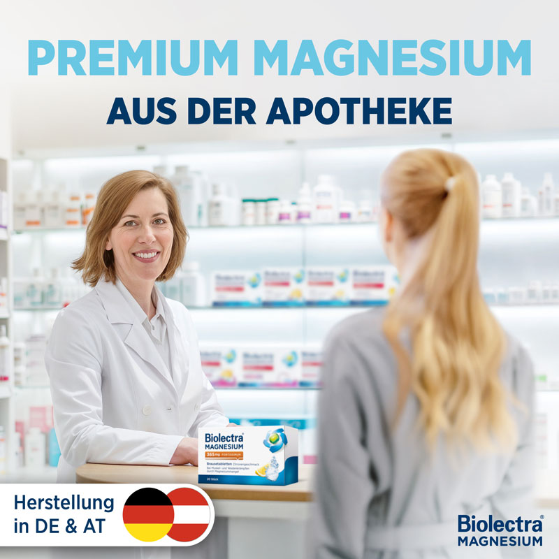 Biolectra MAGNESIUM 365mg  FORTISSIMUM Zitrone 20 St Brausetabletten