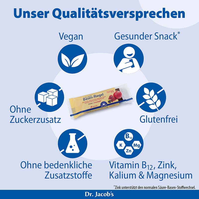 Dr. Jacob's Basen-Riegel Granatapfel B12 45 g