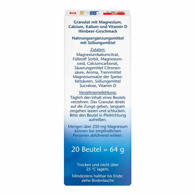 Doppelherz aktiv Magnesium + Calcium + Kalium + D3 DIRECT 20 St Pellets
