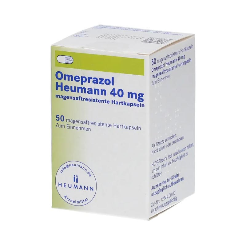 Omeprazol Heumann 40mg 50 St Magensaftresistente Hartkapseln