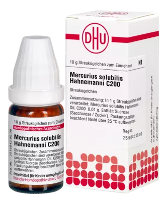 MERCURIUS SOLUBILIS Hahnemanni C 200 Globuli 10 g Globuli