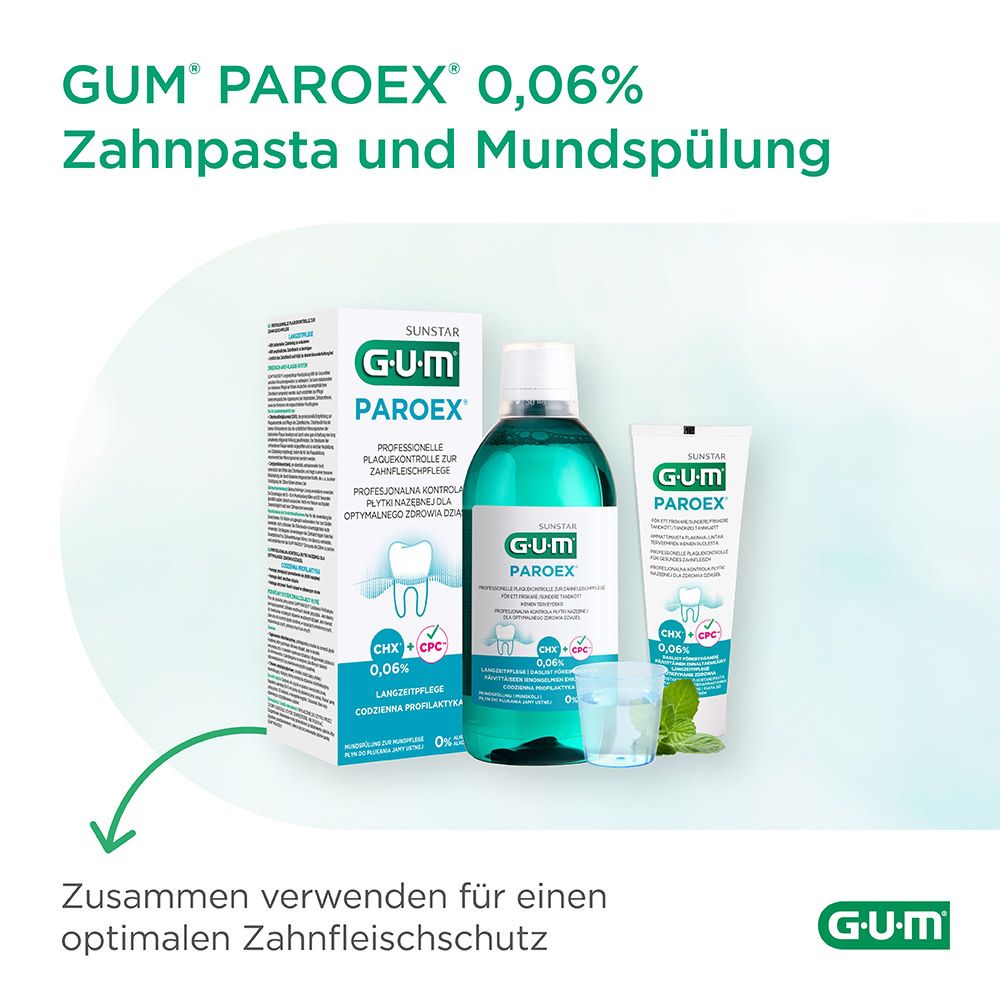 GUM PAROEX Mundspülung 500 ml