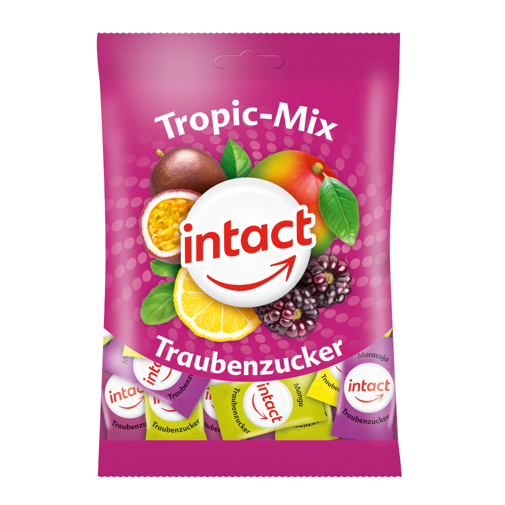 intact Tropic-Mix Traubenzucker 75 g Bonbons