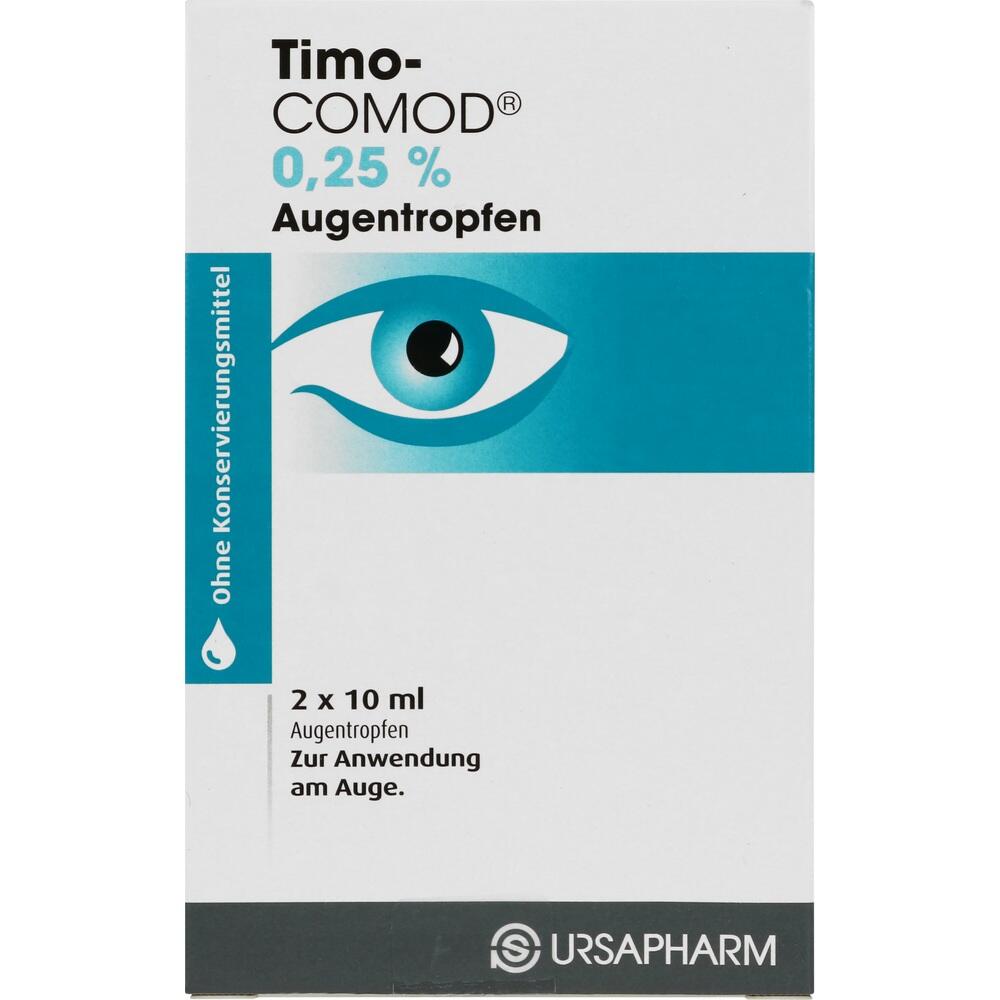 Timo-COMOD 0,25% 2X10 ml Augentropfen