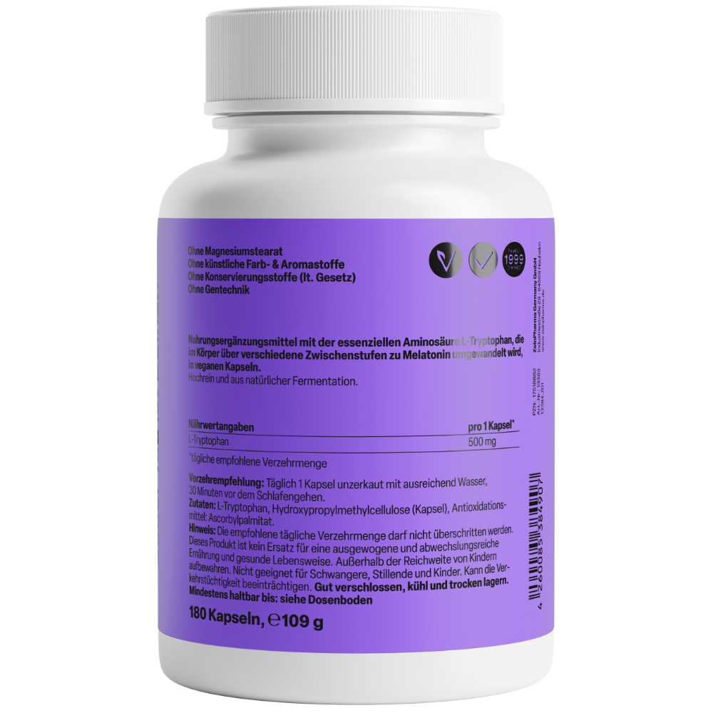 Zein Pharma L-Tryptophan 500 mg 180 St Kapseln
