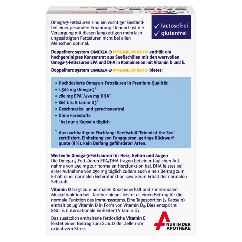 Doppelherz system OMEGA-3 PREMIUM 1500 120 St Kapseln