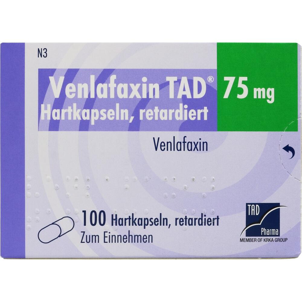 Venlafaxin TAD 75mg 100 St Retard-Kapseln