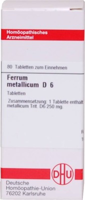 FERRUM METALLICUM D 6  80 St Tabletten