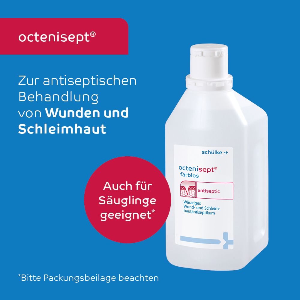 octenisept antiseptic Wund- und Schleimhautantiseptikum  farblos 1 l Lösung