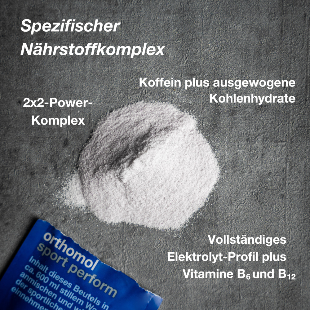 orthomol sport perform - Elektrolyte für den Sport - mit Vitamin B12, Magnesium und Calcium - Granulat