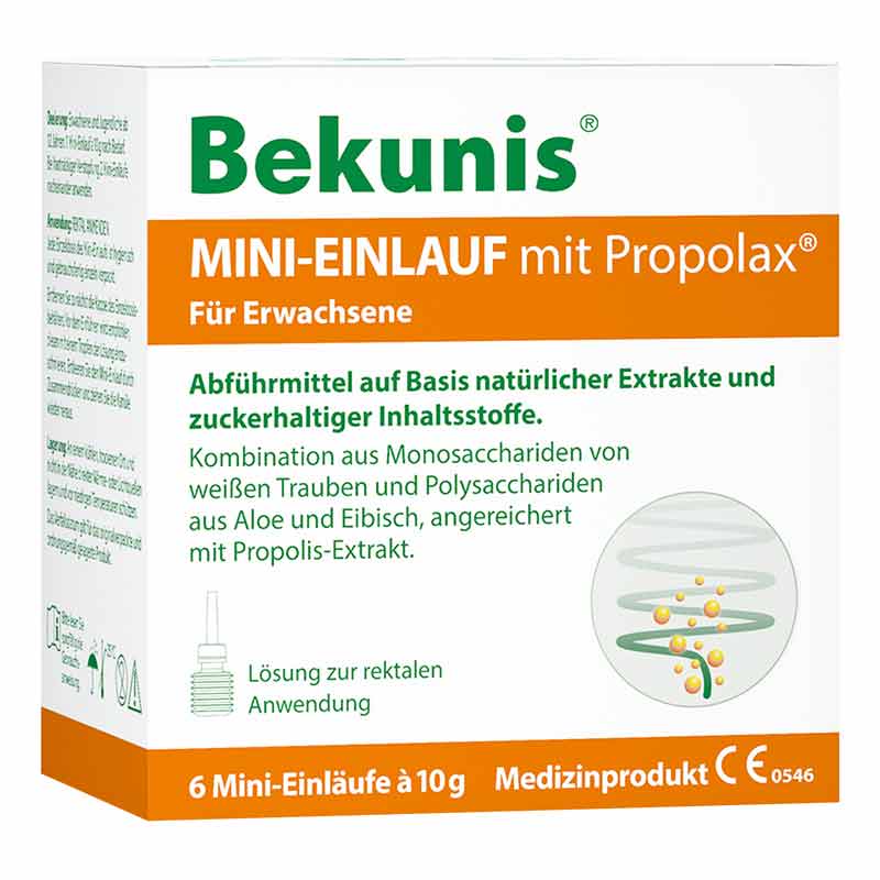 Bekunis MINI-EINLAUF mit Propolax 6 St Klistiere