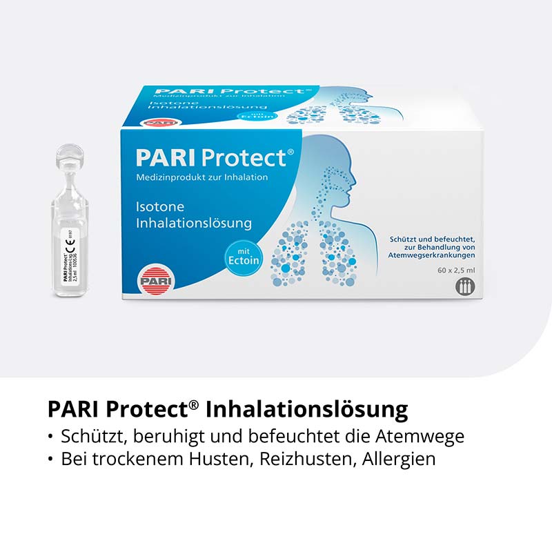 PARI ProtECT Inhalationslösung mit Ectoin Ampullen 60X2.5 ml Ampullen
