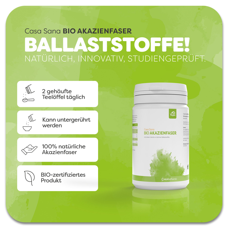 CASA SANA BIO AKAZIENFASER 110 g Pulver