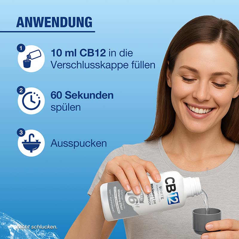 CB12 WHITE MUNDSPÜLUNG 500 ml Spüllösung