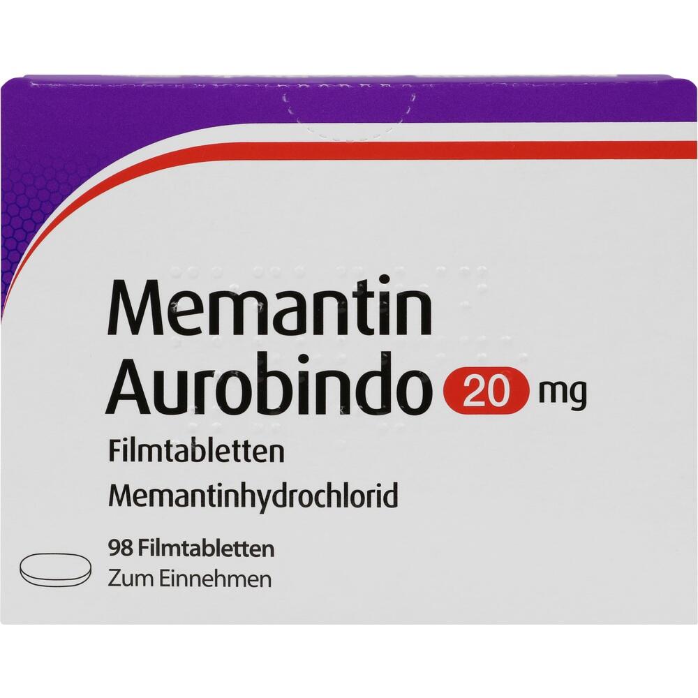 Memantin Aurobindo 20mg 98 St Filmtabletten