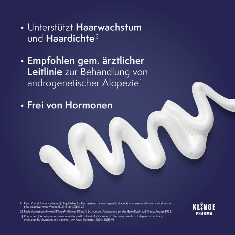 MINOXIDIL KLINGE Männer 50mg/g  190 g Schaum