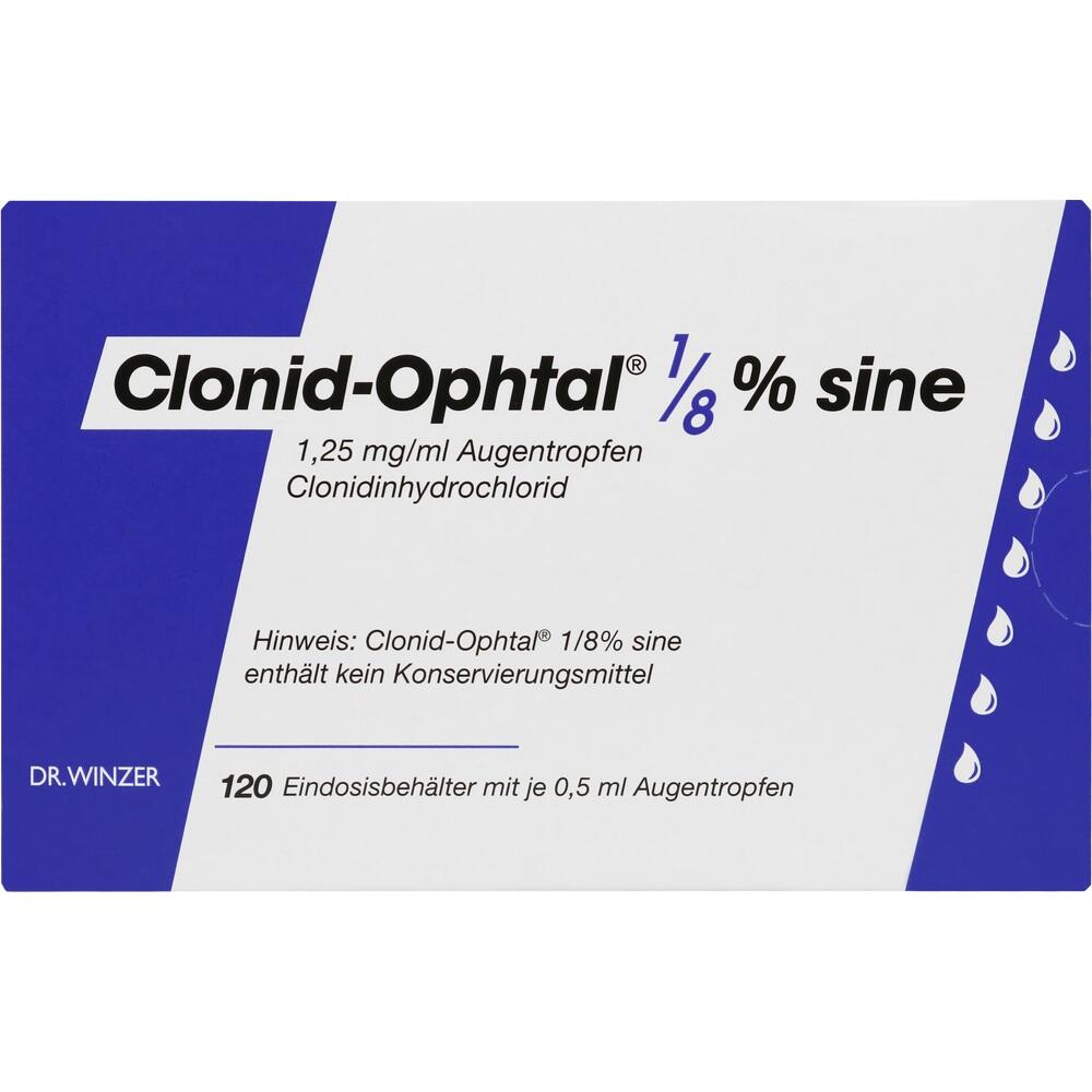 Clonid-Ophtal 1/8% sine Augentropfen 120X0.5 ml Augentropfen