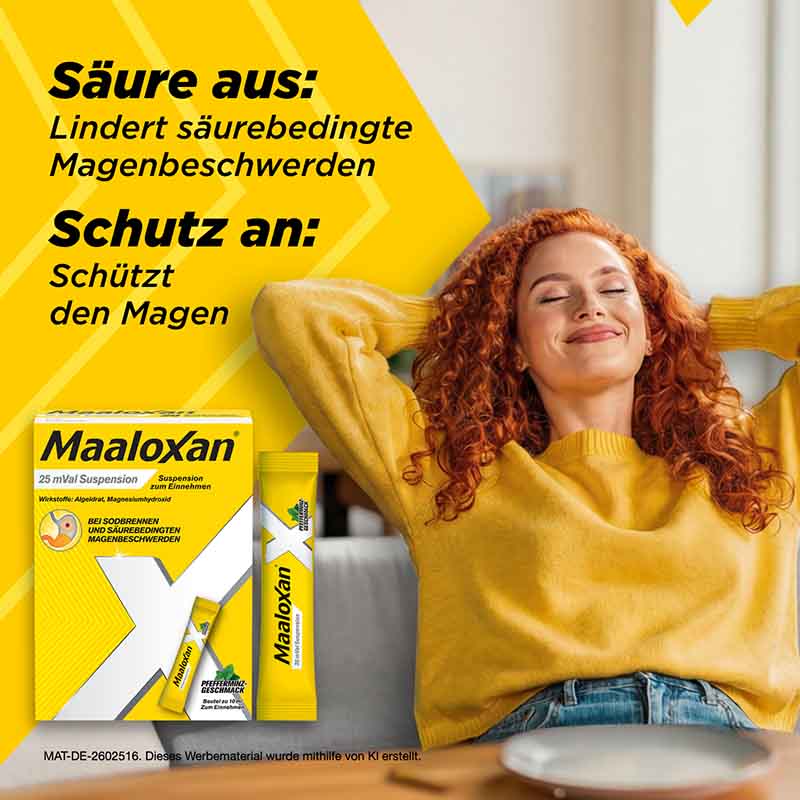 Maaloxan 25 mVal Suspension 50X10 ml Suspension