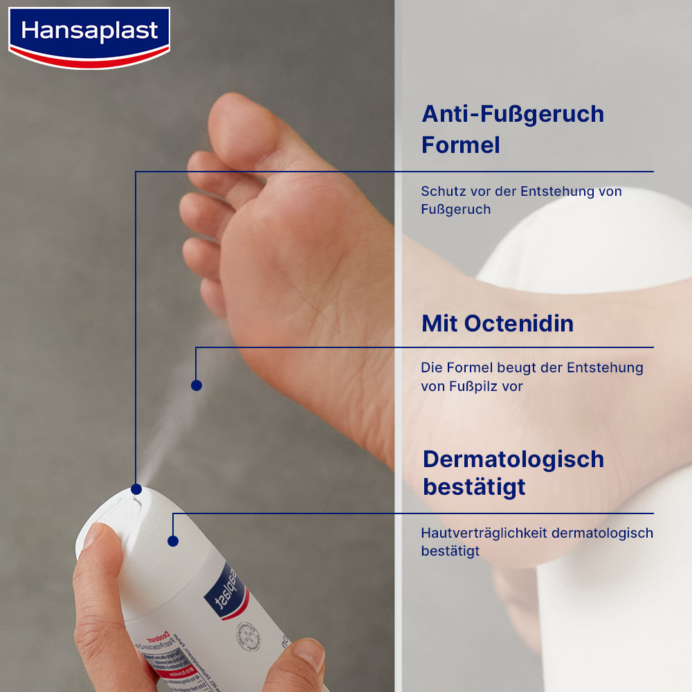 Hansaplast foot expert Fußpil-Schutz 2in1 Deo 150 ml Deospray