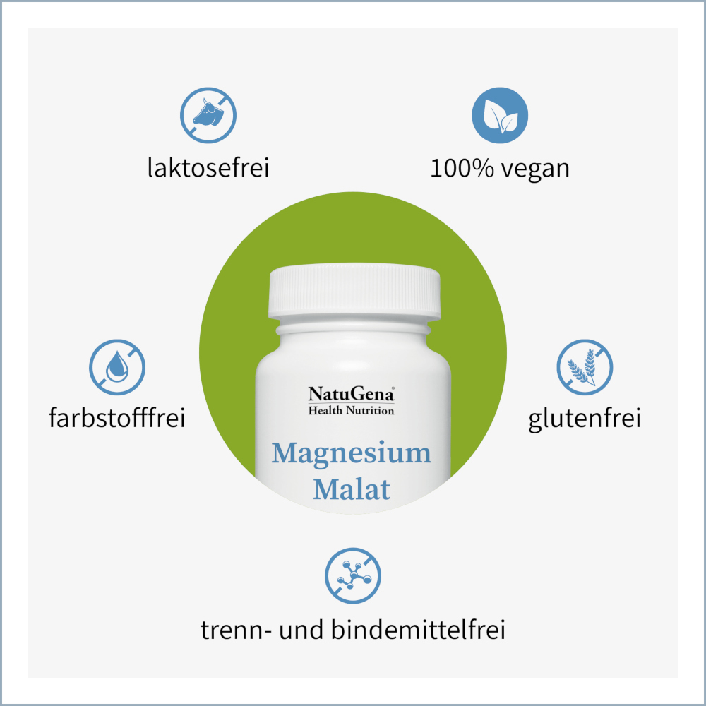 NatuGena Magnesium Malat 120 St Kapseln
