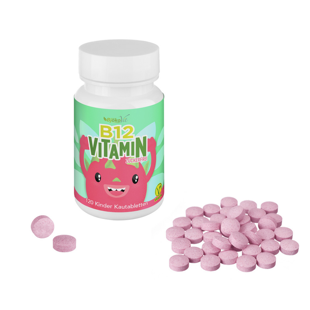 Vitamin B12 Kinder zuckerfrei 120 St Kautabletten