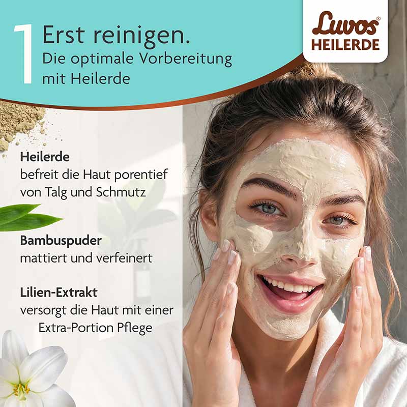Luvos HEILERDE HYDRO BOOSTER 1 Packung Gesichtsmaske