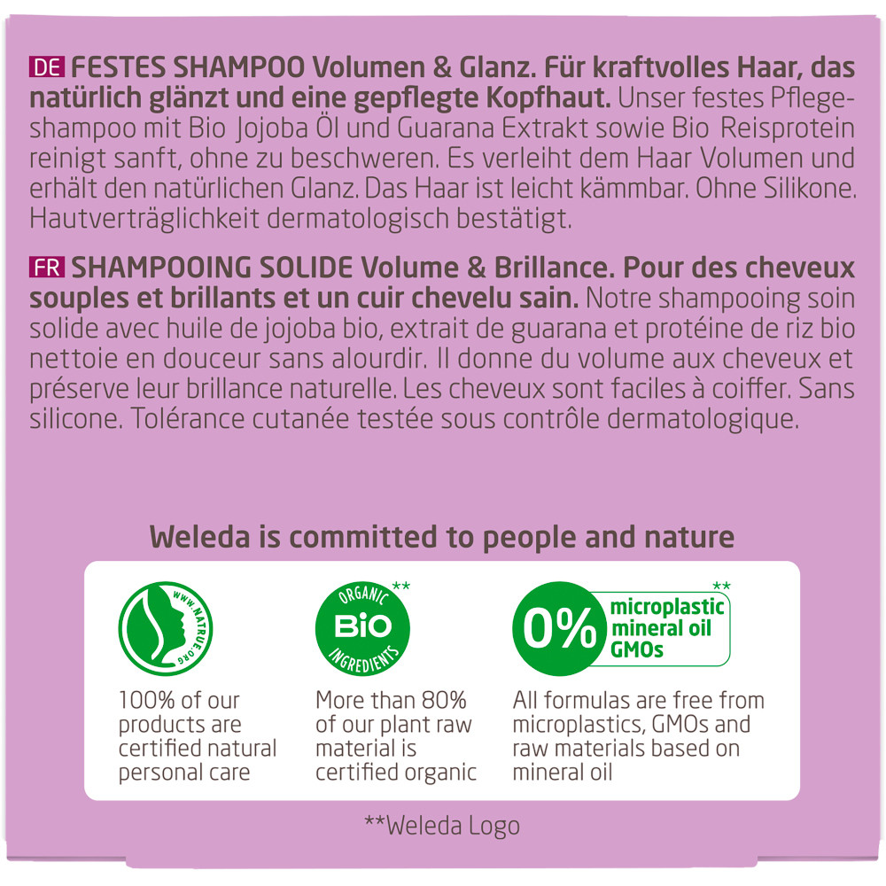 WELEDA FESTES SHAMPOO VOLUMEN & GLANZ 50 g Shampoo