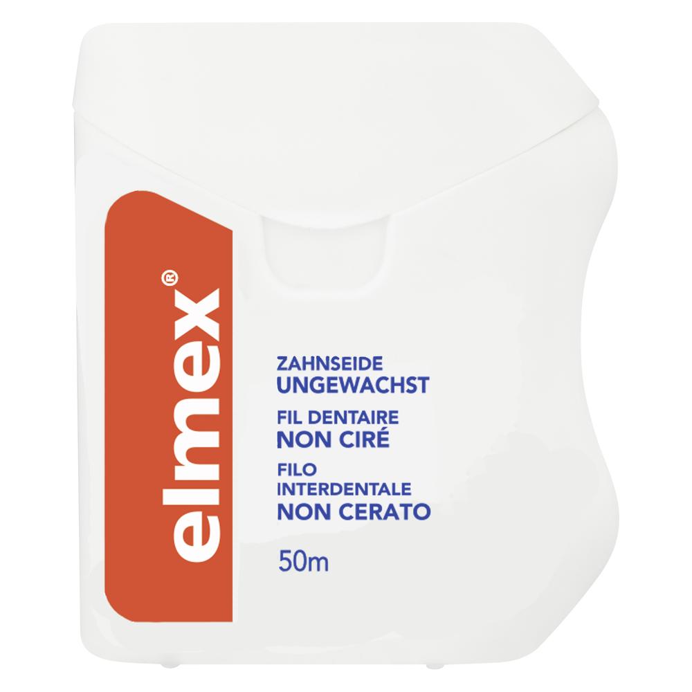 elmex ZAHNSEIDE UNGEWACHST mit Aminfluorid 50 m
